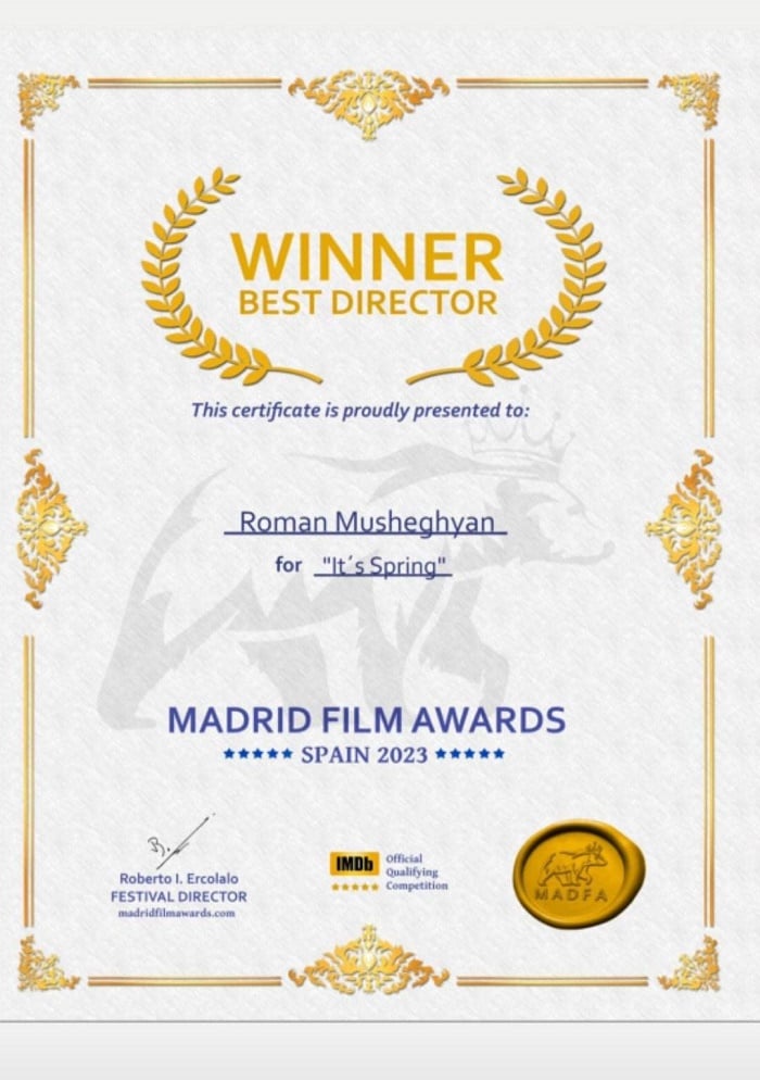 «بهترین فیلم بلند»، «بهترین کارگردان».  فیلم «بهار الف» در جشنواره فیلم مادرید (عکس) – اخبار ارمنستان