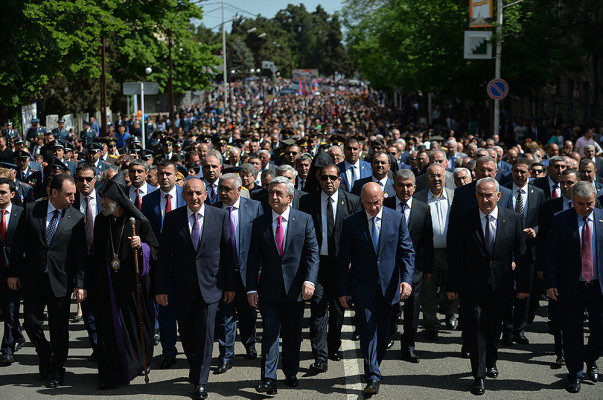 Президент Армении Серж Саргсян в Арцахе принимает участие в праздничных мероприятиях