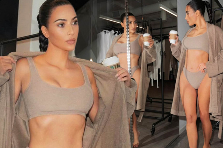 Kim Kardashian continues to plug her Skims shapewear line in new set -  Armenian News 